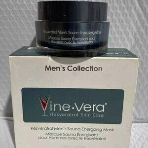 VINE VERA RESVERATROL MEN'S ENERGIZING SAUNA MASK-4.23 fl oz / 120 ml-NEW-SEALED